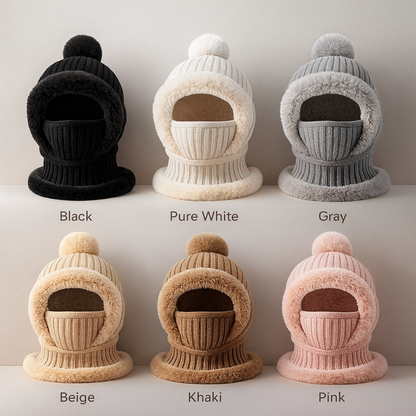 "Cozy Winter Knit Hat & Scarf Set – Stay Warm in Style!"