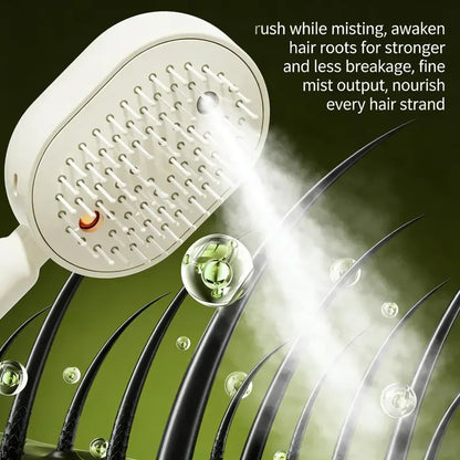Electric Spray Air Cushion Massage Comb&20ml Hair Care Essential Oils