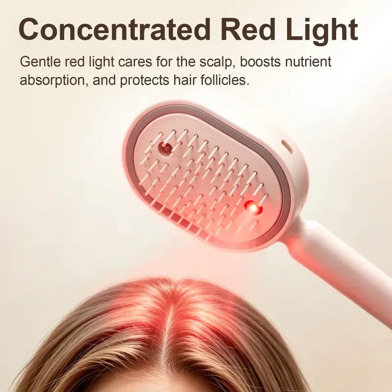 Electric Spray Air Cushion Massage Comb&20ml Hair Care Essential Oils
