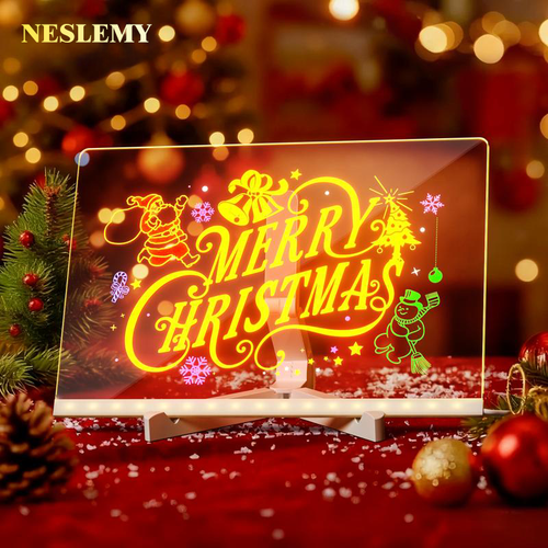 “NESLEMY LED Drawing Board for Kids ✨ Reusable Light-Up Art Board”