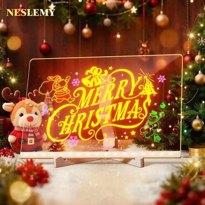 “NESLEMY LED Drawing Board for Kids ✨ Reusable Light-Up Art Board”