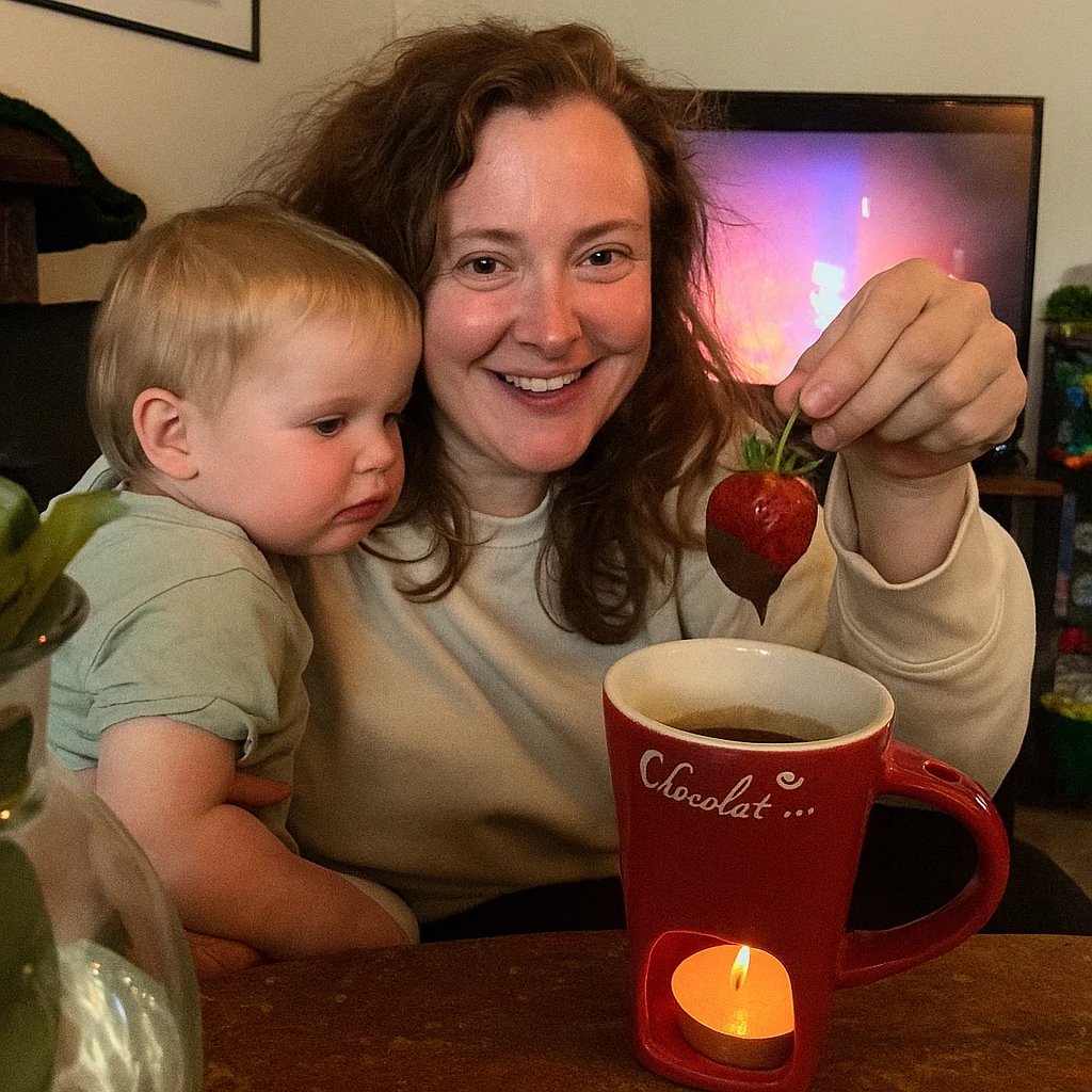 Ceramic Fondue Set – Chocolate & Cheese Warmer