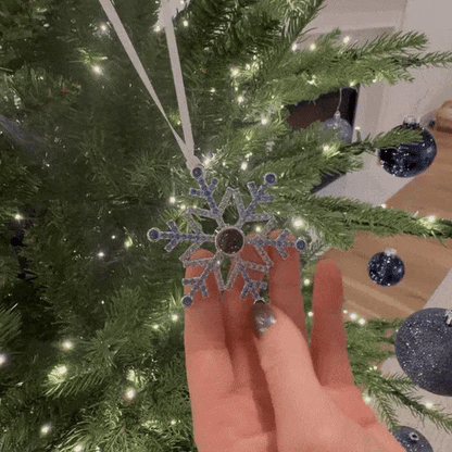 Personalized  Snowflake Photo Ornament Custom Projection Ornaments Christmas Gifts