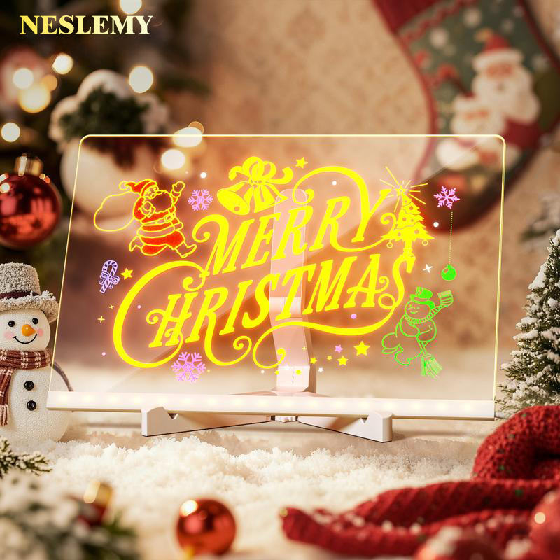 “NESLEMY LED Drawing Board for Kids ✨ Reusable Light-Up Art Board”