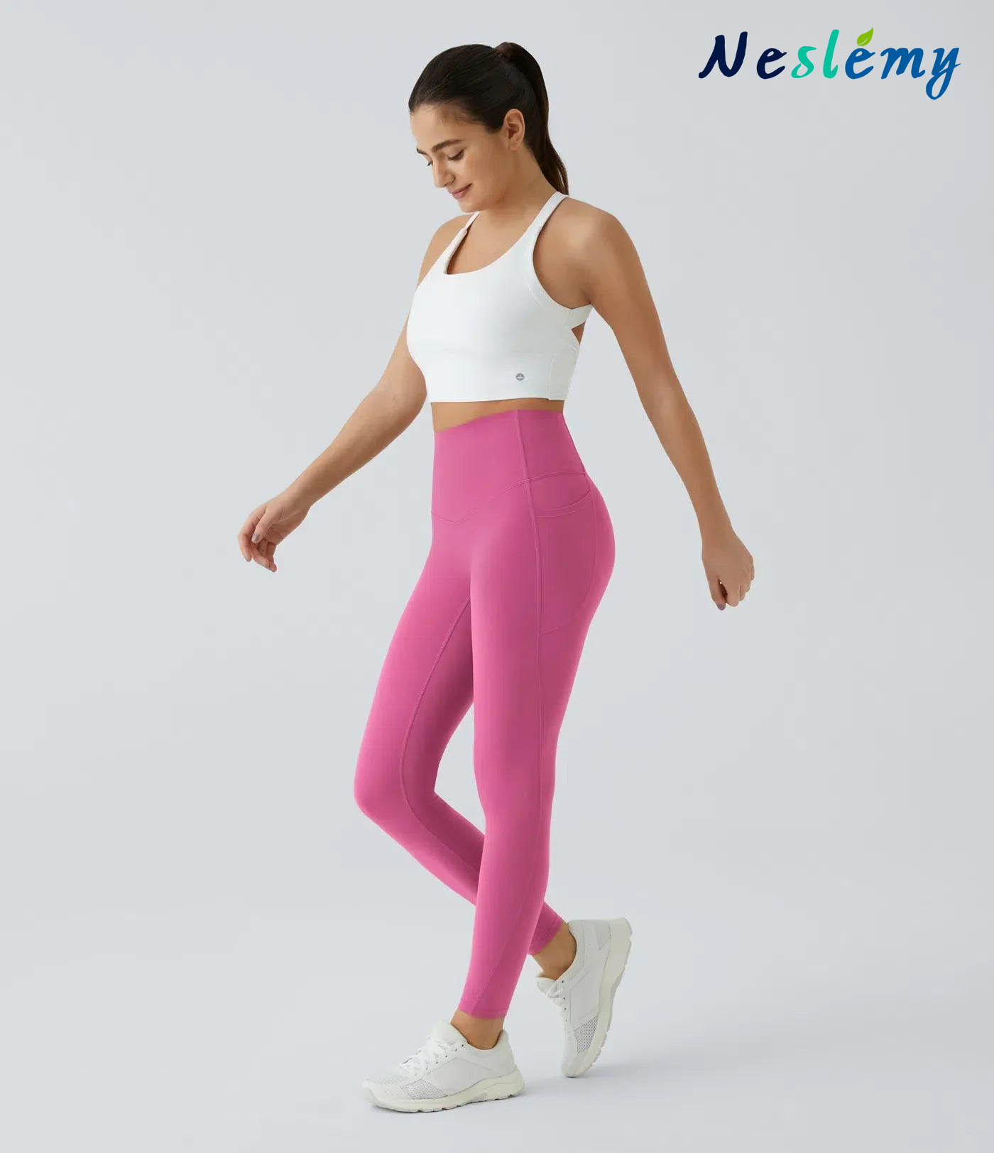 Neslemy®  High Waisted Waist Shaping Pocket Shaping Training Leggings