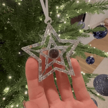 Personalized  Snowflake Photo Ornament Custom Projection Ornaments Christmas Gifts