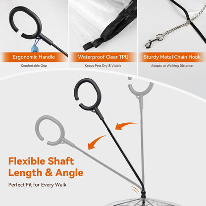 ☔Rainy Necessary 🐕‍🦺🐕‍🦺Dog Umbrella Leash☔