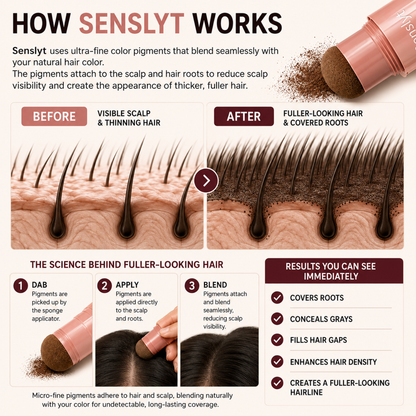 10–Second Hair Concealer Cover Grays. Fill Thin Areas. Perfect Your Hairline.