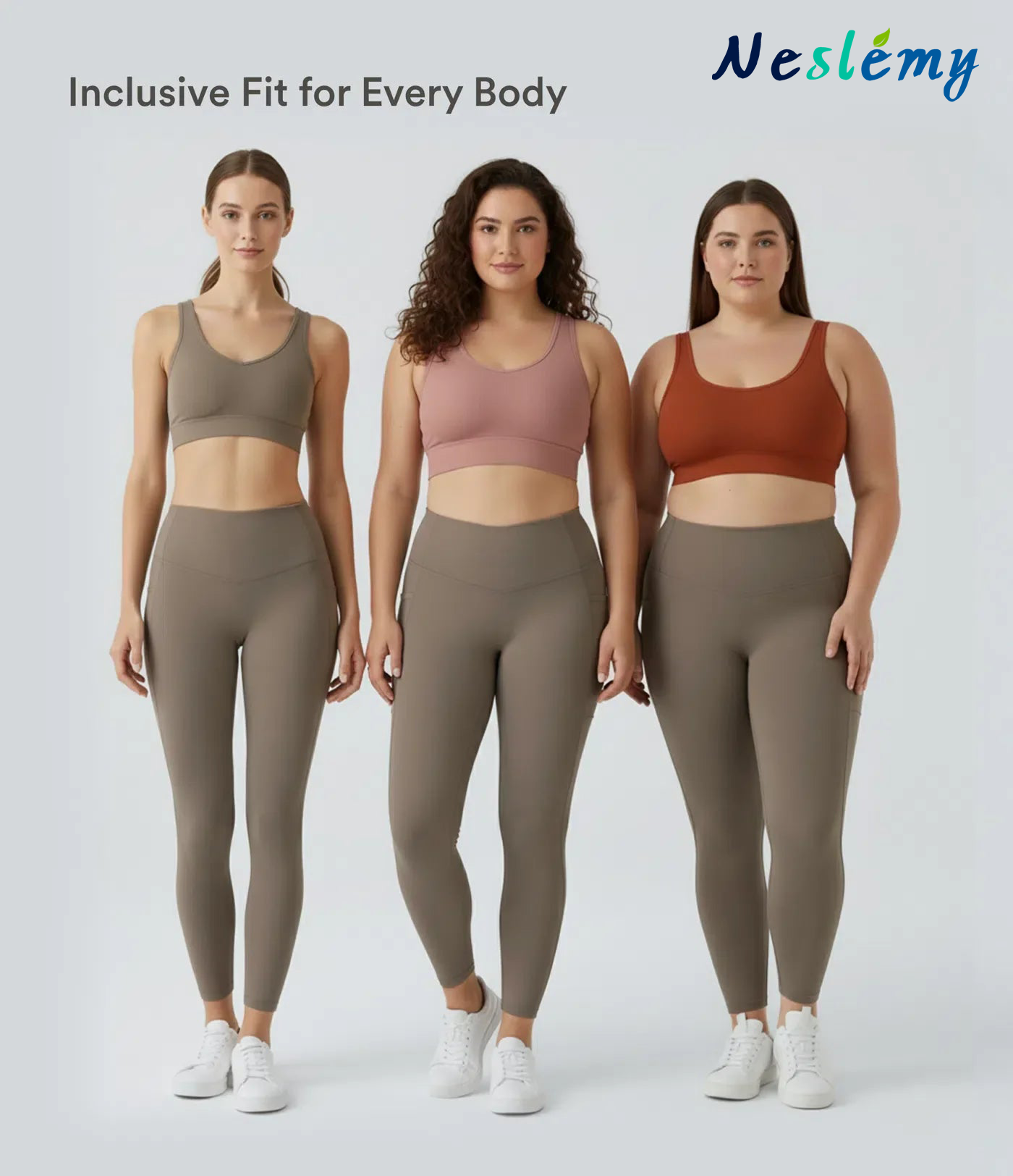 Neslemy®  High Waisted Waist Shaping Pocket Shaping Training Leggings