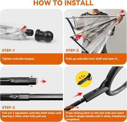 ☔Rainy Necessary 🐕‍🦺🐕‍🦺Dog Umbrella Leash☔