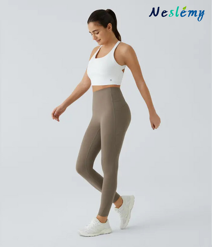 Neslemy®  High Waisted Waist Shaping Pocket Shaping Training Leggings