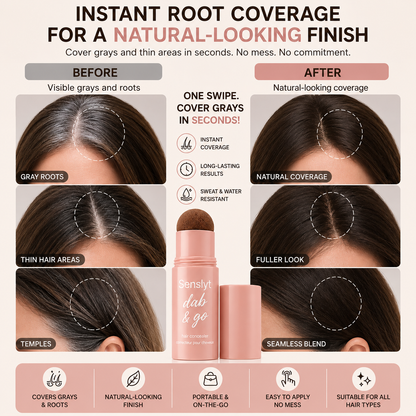 10–Second Hair Concealer Cover Grays. Fill Thin Areas. Perfect Your Hairline.