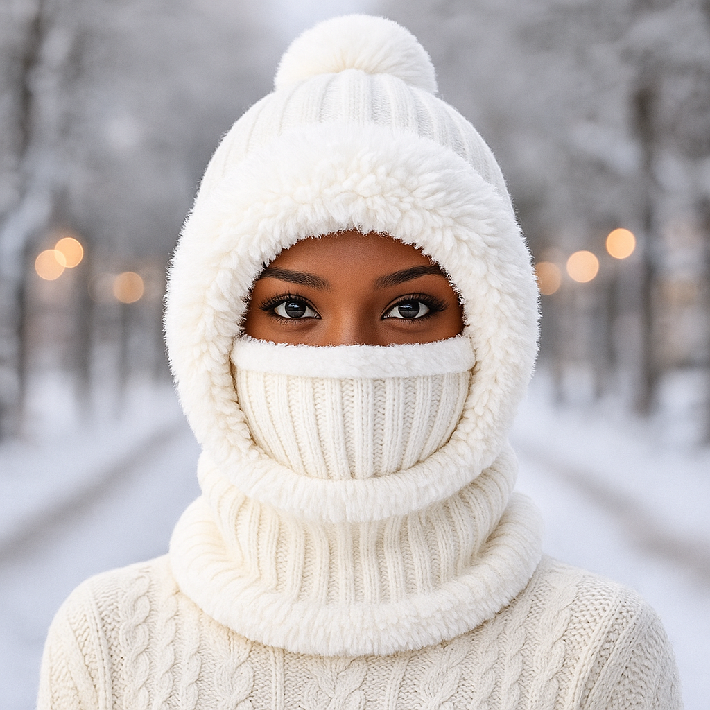 "Cozy Winter Knit Hat & Scarf Set – Stay Warm in Style!"