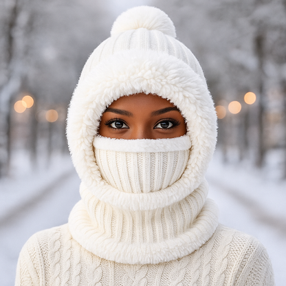 "Cozy Winter Knit Hat & Scarf Set – Stay Warm in Style!"