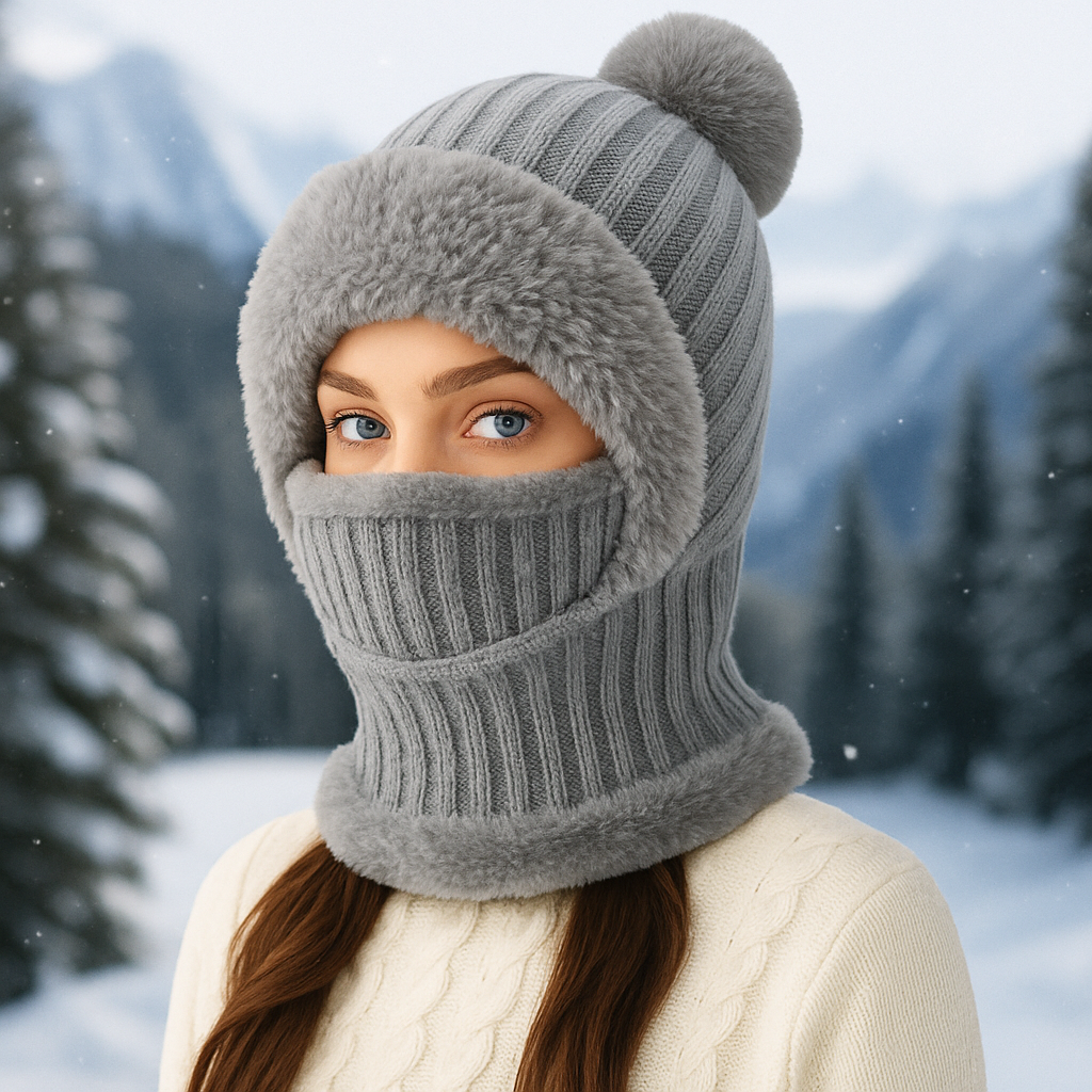 "Cozy Winter Knit Hat & Scarf Set – Stay Warm in Style!"