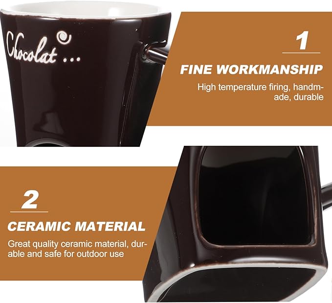 Ceramic Fondue Set – Chocolate & Cheese Warmer