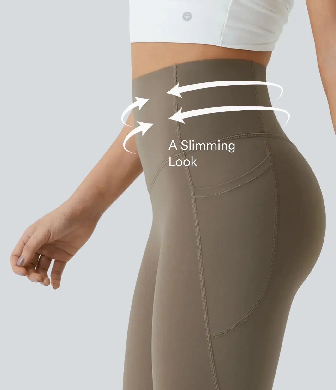 Neslemy®  High Waisted Waist Shaping Pocket Shaping Training Leggings