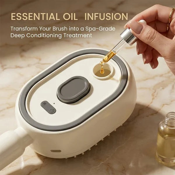 Electric Spray Air Cushion Massage Comb&20ml Hair Care Essential Oils